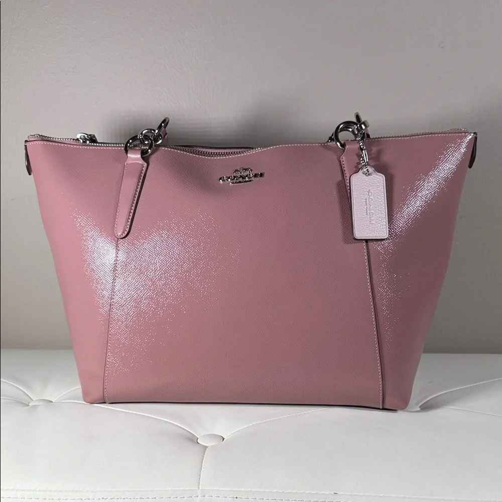 Blush Coach Pink Tote Bag Coach Bags Coach Color: Pink Size: Os 